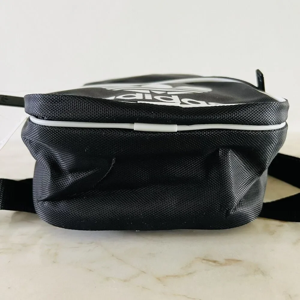 ADIDAS ORIGINALS Black White Mini Backpack With Trefoil Logo - Picture 5 of 10